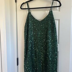Green Sequin Dress